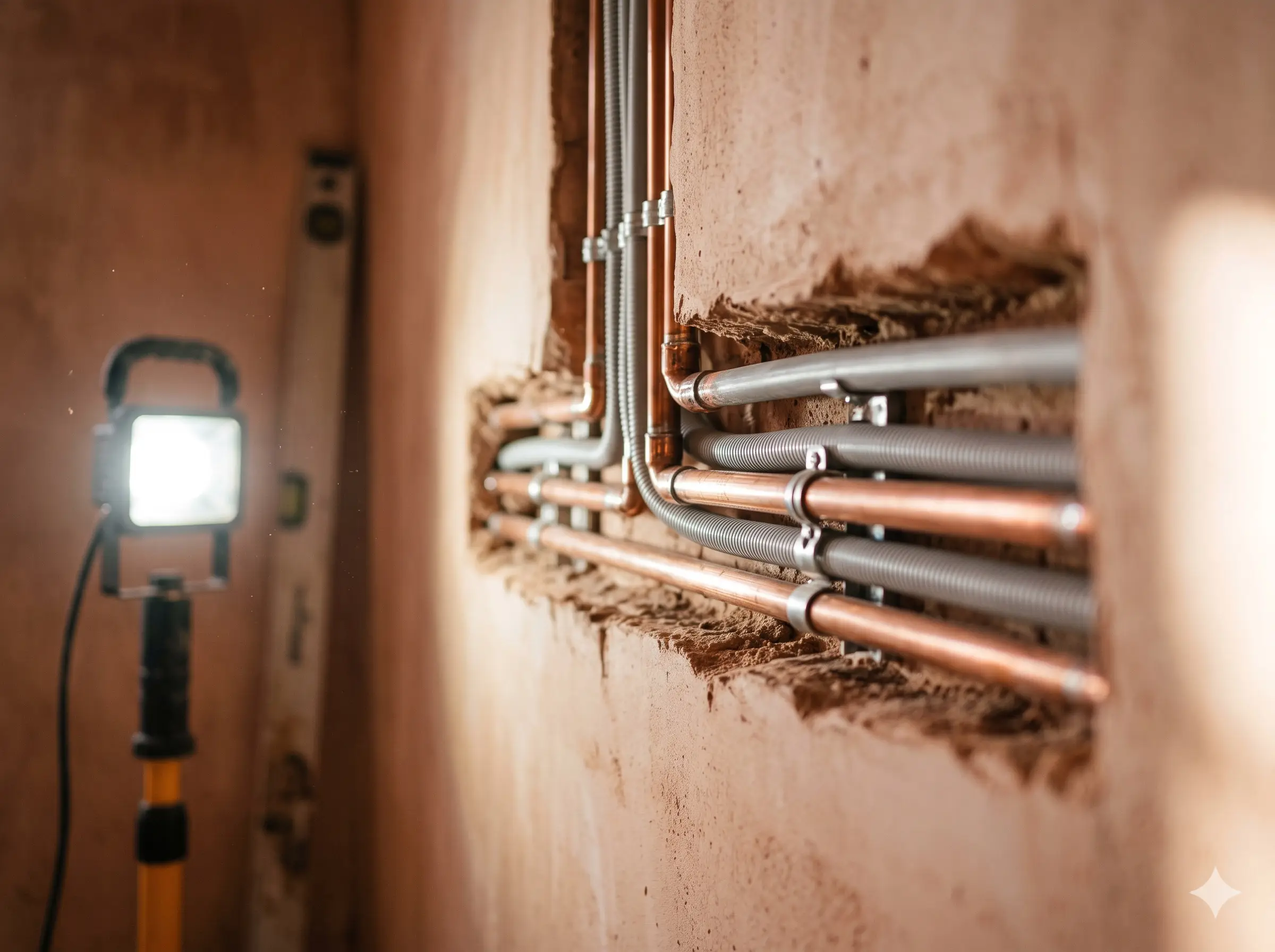 Neue Elektro- und Sanitärinstallation